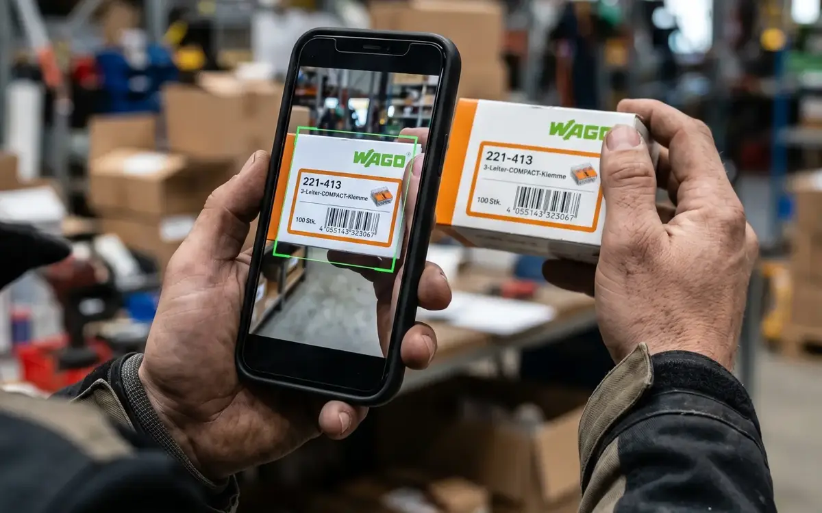 repleno app for scanning material withdrawals